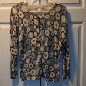 Garnet Hill merino wool cardigan size small